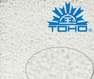 TOHO 8/0 Opaque White (41), 10 g