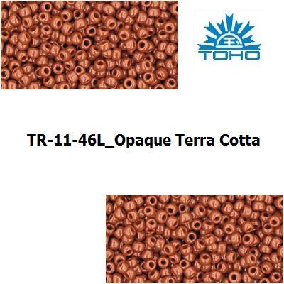 TOHO 11/0 Opaque Terra Cotta (46L), 10 g