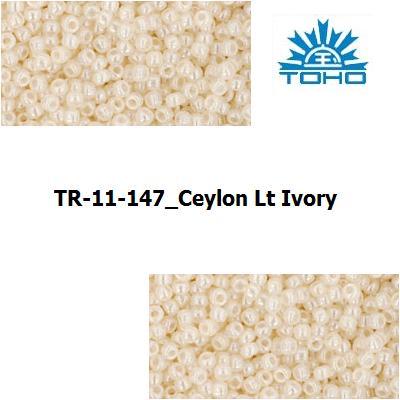 TOHO 11/0 Ceylon Lt Ivory (147), 10 g