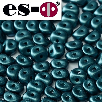 ES-O BEAD 5 mm - Alabaster Pastel Petrol (02010 25033), 5 g