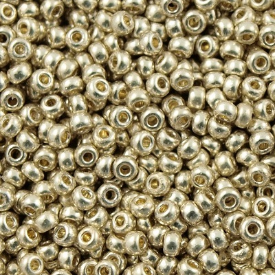 Miyuki Seed Beads 11/0 Galvanized Silver (MR11-1051), 10 g