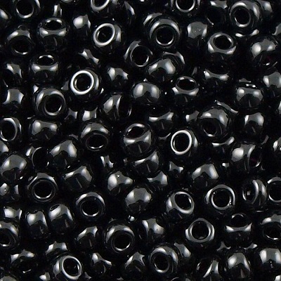 Miyuki Seed Beads 11/0 Black (MR11-0401), 10 g