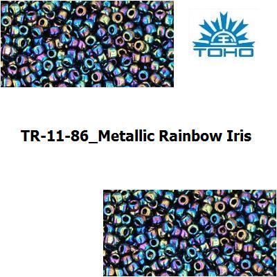 TOHO 11/0 Metallic Rainbow Iris (86), 10 g