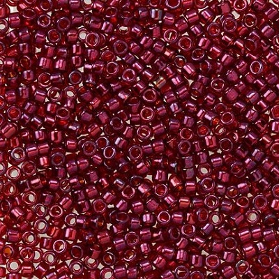 TOHO 11/0 Gold-Lustered Raspberry (332), 10 g