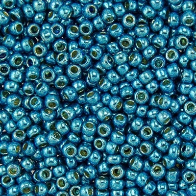TOHO 11/0 PermaFinish - Galvanized Ocean Blue (PF585), 10 g