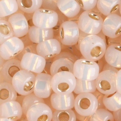 TOHO 8/0 Silver-Lined Milky Peachy Pink (2126), 10 g