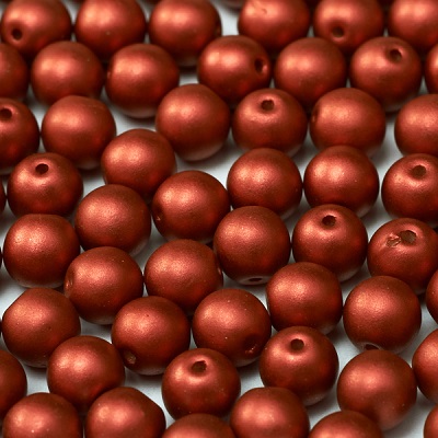 Guľôčky - Lava Red, 4 mm, 50 ks