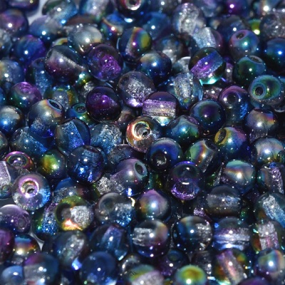 Guľôčky - Crystal Magic Blue, 4 mm, 50 ks