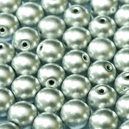 Guľôčky - Aluminium Silver, 6 mm, 20 ks