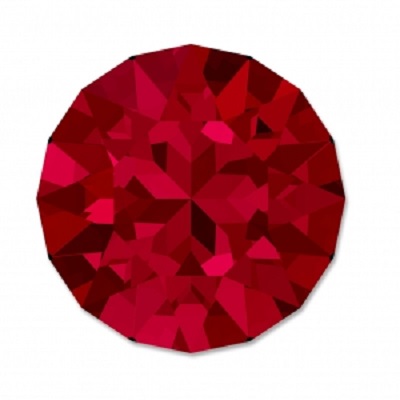 Chaton 1088 – Scarlet Foiled – 8 mm, 2 ks