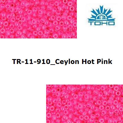 TOHO 11/0 Ceylon Hot Pink (910), 10 g