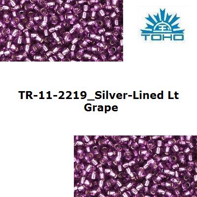 TOHO 11/0 Silver-Lined Lt Grape (2219), 10 g