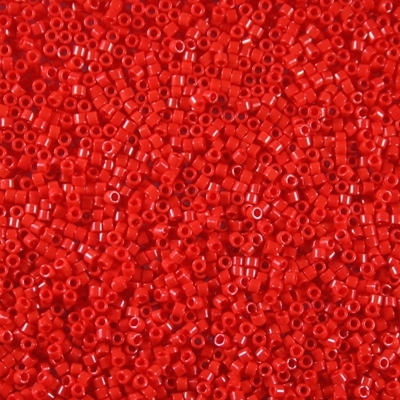 Miyuki Delica 11/0 Opaque Red (DB0723), 5 g