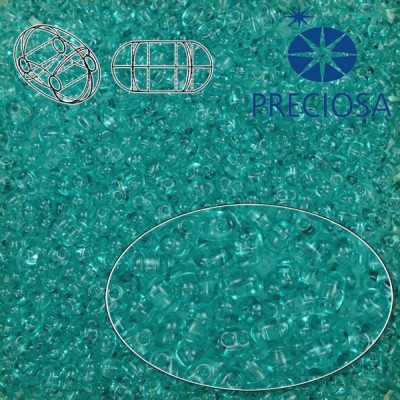 TWIN - 2,5x5 mm - priehľadný smaragdový, 10 g