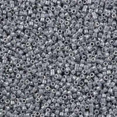 Miyuki Delica 11/0 Opaque Ghost Grey Luster (DB1570), 5 g
