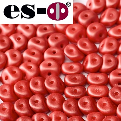 ES-O BEAD 5 mm - Alabaster Pastel Dark Coral (02010 25010), 5 g
