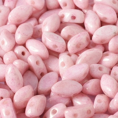IRISDUO 4x7 mm - Chalk White Lila Luster (03000 14494), 20 ks