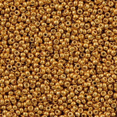 Miyuki Seed Beads 11/0 Galvanized Gold (MR11-1052), 10 g