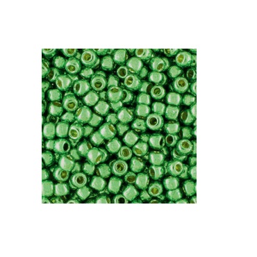 TOHO 11/0 PermaFinish - Galvanized Jade Green (PF589), 10 g