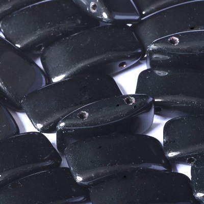 Carrier Bead 9x17 mm - Jet (23980), 10 ks