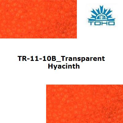 TOHO 15/0 Transparent Hyacinth (10B), 5 g