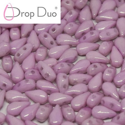 DropDuo - Chalk White Lila Luster (03000 14457), 30 ks