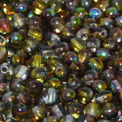 Guľôčky - Crystal Magic Green, 3 mm, 50 ks