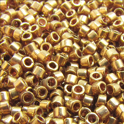 Miyuki Delica 11/0 Dark Topaz Gold Luster (DB0115), 5 g