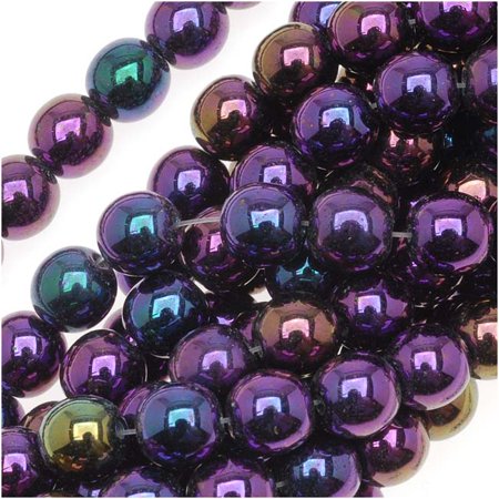 Guľôčky - Jet Purple Iris 8 mm, 10 ks