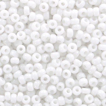 Miyuki Seed Beads 11/0 White (MR11-0402), 10 g