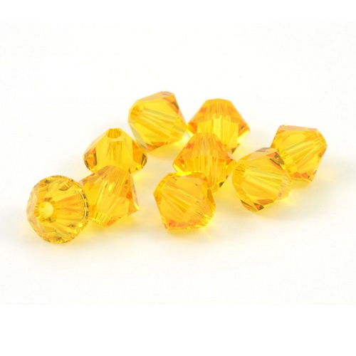 Xilion Bicone - Sunflower - 3 mm, 20 ks