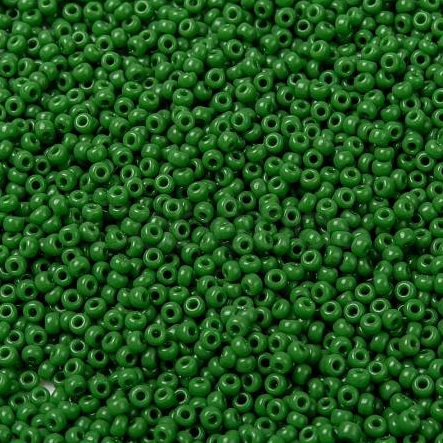 Miyuki Seed Beads 11/0 Opaque Green (MR11-0411), 10 g