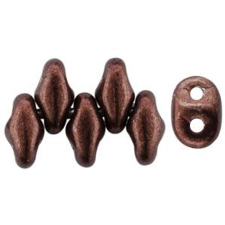 SUPERDUO - 2,5x5 mm - ColorTrends Saturated Metallic Chicory Coffee(07B01), 10 g