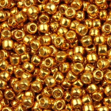 TOHO 11/0 PermaFinish - Galvanized Old Gold (PF591), 10 g