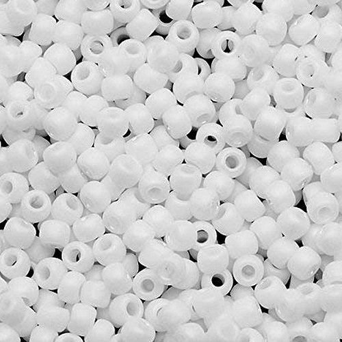TOHO 11/0 Opaque-Frosted White (41F), 10 g