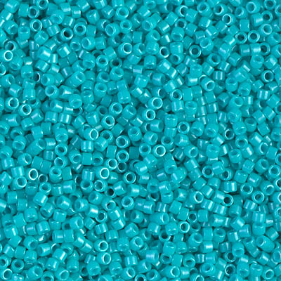 Miyuki Delica 11/0 Opaque Turquoise Blue (DB0725), 5 g