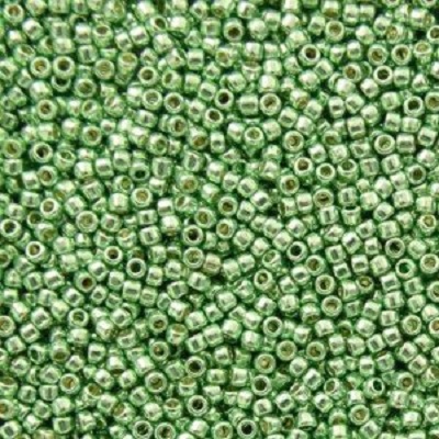 TOHO 11/0 PermaFinish - Galvanized Mint Green (PF570), 10 g