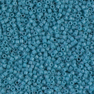 Miyuki Delica 11/0 Dyed Semi Mat Opaque Capri Blue (DB0798), 5 g