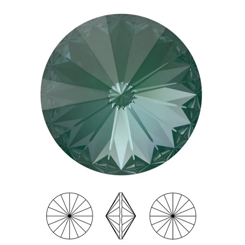 Rivoli – Crystal Pine Green Ignite – 12 mm