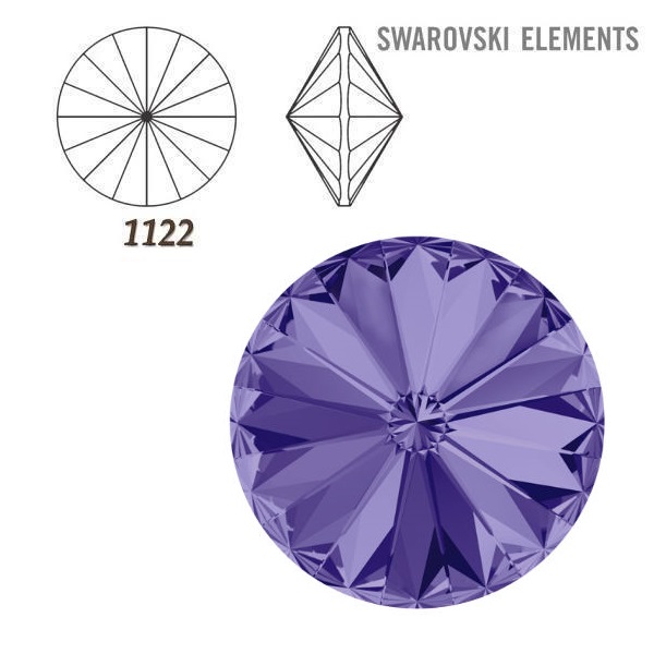 Rivoli – Tanzanite Foiled – 6 mm, 2 ks