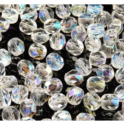 Ohňovky - Crystal AB, 4 mm, 50 ks