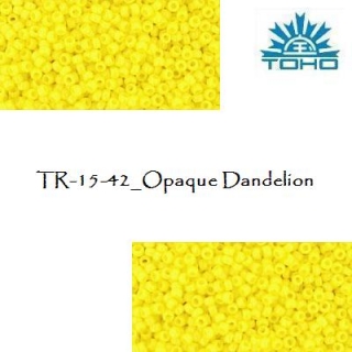 TOHO 15/0 Opaque Dandelion (42), 5 g