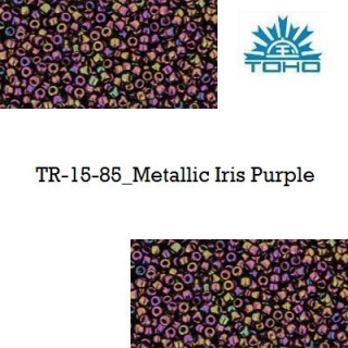 TOHO 15/0 Metallic Iris Purple (85), 5 g