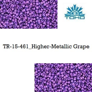 TOHO 15/0 Higher-Metallic Grape (461), 5 g