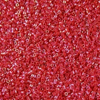 Miyuki Delica 11/0 Opaque Red AB (DB0162), 5 g