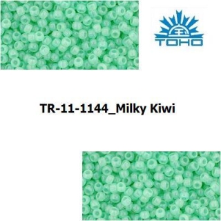 TOHO 11/0 Milky Kiwi (1144), 10 g